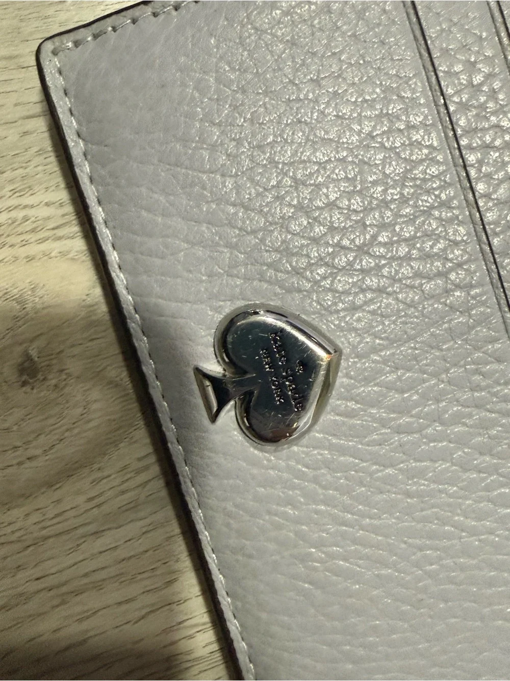 kate spade Pebbled Leather Card Case with Zip